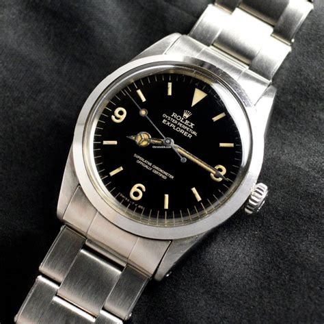 rolex explorer ref. 1016|vintage rolex explorer gilt dial.